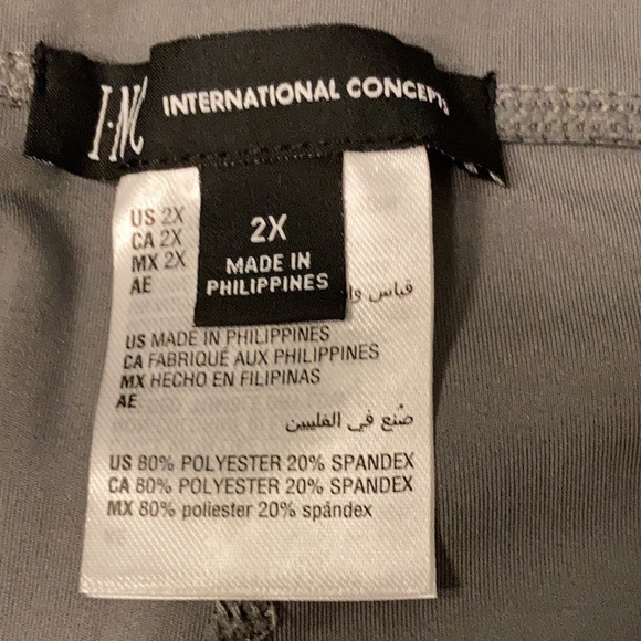 NWT Inc. International Gray High Rise Compression Active Wear Size 2X - Picture 4 of 7